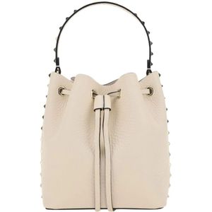 Valentino Garavani, Dames, Tassen, Beige, Maat: ONE Size Leer,