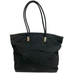 Gucci Vintage, Dames, Pre-owned, Zwart, Maat: ONE Size Leer,