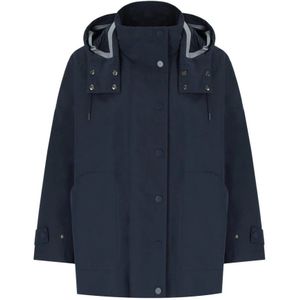 Max Mara, Dames, Mantels, Blauw, Maat: M Katoen,