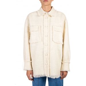 Msgm, Dames, Blouses & Shirts, Wit, Maat: XS