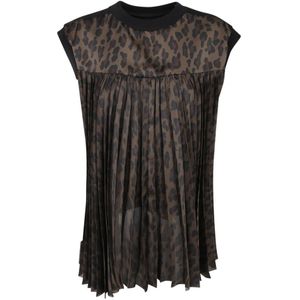 Sacai, Dames, Tops, Veelkleurig, Maat: L