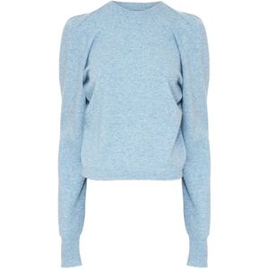 Maison Margiela, Dames, Truien, Blauw, Maat: L Wol,