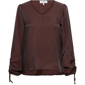 &Co Woman, Dames, Blouses & Shirts, Bruin, Maat: M Viscose,