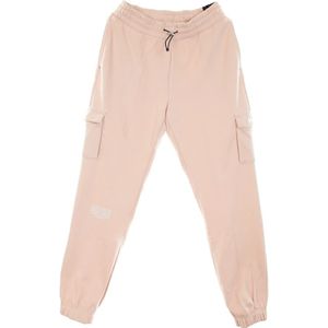 Nike, Dames, Broeken, Beige, Maat: L Fleece,