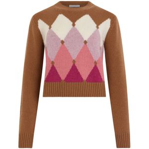 Ballantyne, Dames, Truien, Bruin, Maat: S Kasjmier,