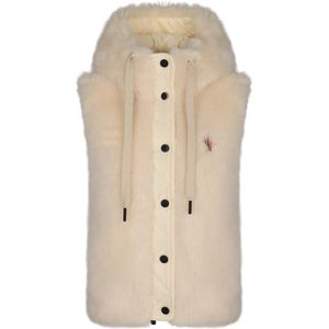 Moncler, Dames, Jassen, Wit, Maat: XS Fleece,