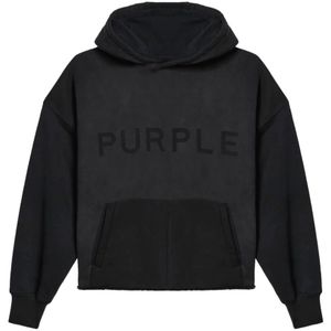 Purple Brand, Heren, Sweatshirts & Hoodies, Zwart, Maat: S Katoen,