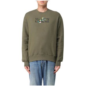 Maison Kitsuné - Katoenen Sweatshirt - Groen - Heren
