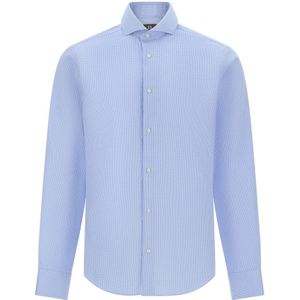 Boggi Milano - Overhemden - Blauw - Katoen