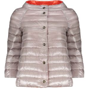 Herno, Dames, Jassen, Grijs, Maat: 2XS Polyamide,