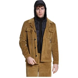 Mason's, Heren, Jassen, Geel, Maat: S Corduroy,