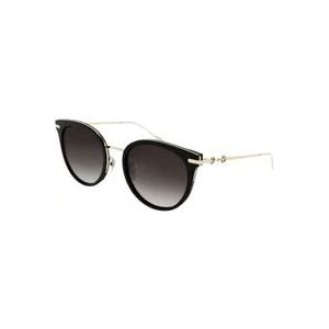 Gucci Cat eye zonnebril met horsebit detail , Black , Dames , Maat: ONE Size