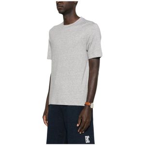 Brunello Cucinelli, Heren, Tops, Grijs, Maat: S Linnen,