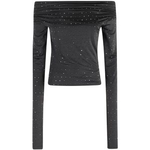 Andamane, Dames, Tops, Zwart, Maat: XS