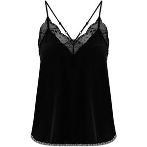 Zadig & Voltaire, Dames, Tops, Zwart, Maat: S Zijde,