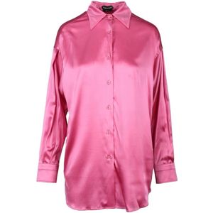 Tom Ford, Dames, Blouses & Shirts, Roze, Maat: S Zijde,