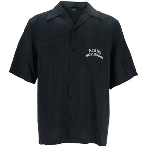 Amiri, Heren, Overhemden, Zwart, Maat: XL Modal,