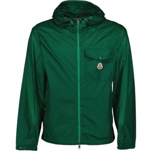 Moncler, Heren, Jassen, Groen, Maat: L Nylon,