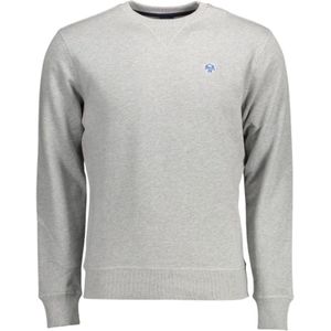 North Sails, Heren, Sweatshirts & Hoodies, Grijs, Maat: 2XL Katoen,