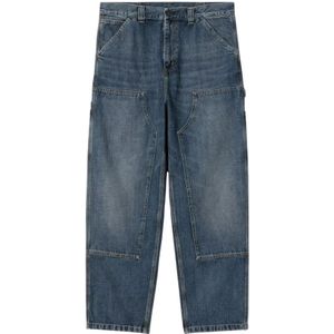 Carhartt Wip, Heren, Jeans, Blauw, Maat: L Katoen,
