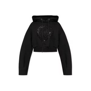 Versace Pailletten hoodie , Black , Dames , Maat: XS