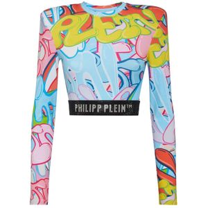 Philipp Plein, Dames, Tops, Veelkleurig, Maat: XS