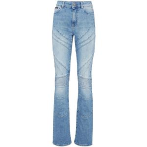 Philipp Plein, Dames, Jeans, Blauw, Maat: W25 Denim,