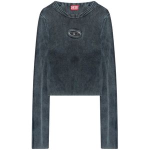 Diesel, Dames, Tops, Blauw, Maat: XS Katoen,