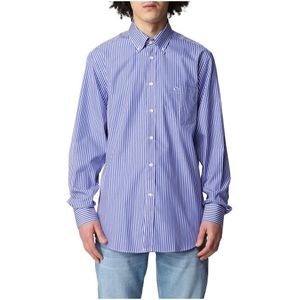 Paul & Shark, Heren, Overhemden, Blauw, Maat: XL Katoen,