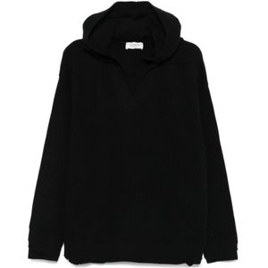 Laneus, Heren, Sweatshirts & Hoodies, Zwart, Maat: 2XL Wol,