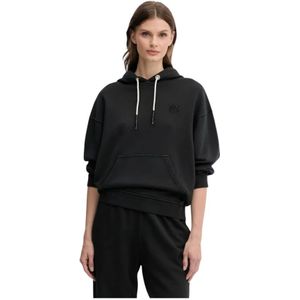 Pinko, Dames, Sweatshirts & Hoodies, Zwart, Maat: L Katoen,