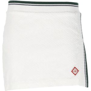 Casablanca Witte Minirok met Logopatch , White , Dames , Maat: M