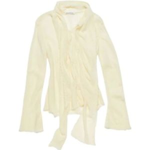 Acne Studios, Dames, Blouses & Shirts, Geel, Maat: M Zijde,