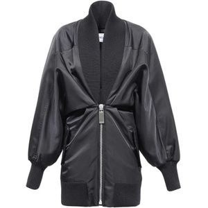 Off White, Dames, Jurken, Zwart, Maat: XS Nylon,