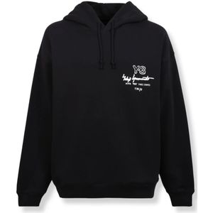 Y-3, Heren, Sweatshirts & Hoodies, Zwart, Maat: S