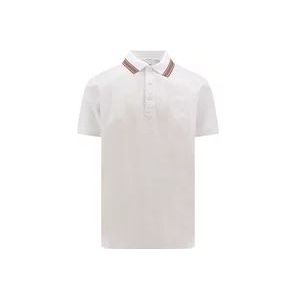 Burberry Iconisch Katoenen Poloshirt , White , Heren , Maat: S