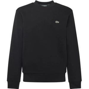Lacoste, Heren, Sweatshirts & Hoodies, Zwart, Maat: XL Katoen,