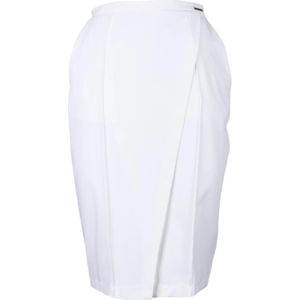 Elisabetta Franchi, Dames, Rokken, Wit, Maat: S Poliester,