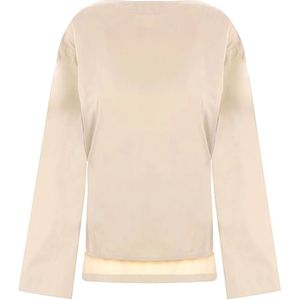 Bottega Veneta, Dames, Sweatshirts & Hoodies, Beige, Maat: L
