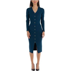 Lanvin, Dames, Jurken, Blauw, Maat: M