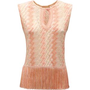 PHO Firenze, Dames, Tops, Roze, Maat: S Katoen,