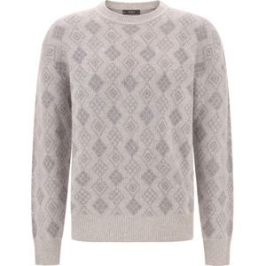 Boggi Milano, Heren, Truien, Grijs, Maat: S Wol,