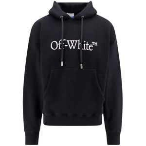 Off White, Heren, Sweatshirts & Hoodies, Zwart, Maat: M Katoen,