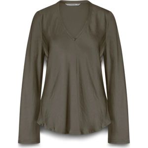 Summum Woman, Dames, Blouses & Shirts, Grijs, Maat: M Zijde,