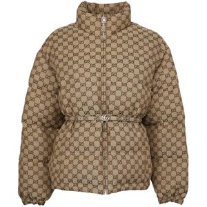 Gucci, Dames, Jassen, Bruin, Maat: XS Katoen,