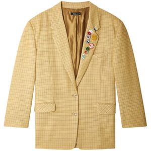 Mes Demoiselles, Dames, Jassen, Geel, Maat: S Leer,