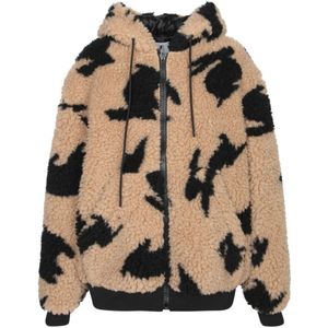 Msgm, Heren, Jassen, Beige, Maat: M Acryl,