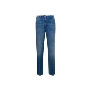 Versace Slim-fit Jeans voor Moderne Vrouw , Blue , Dames , Maat: W26