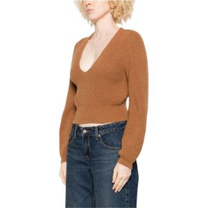 Twinset, Dames, Truien, Bruin, Maat: S