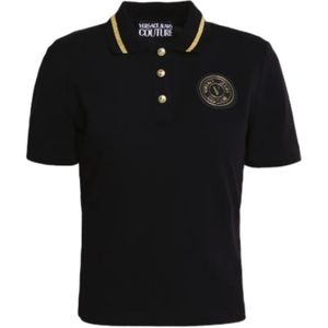 Versace Jeans Couture, Dames, Tops, Zwart, Maat: XS